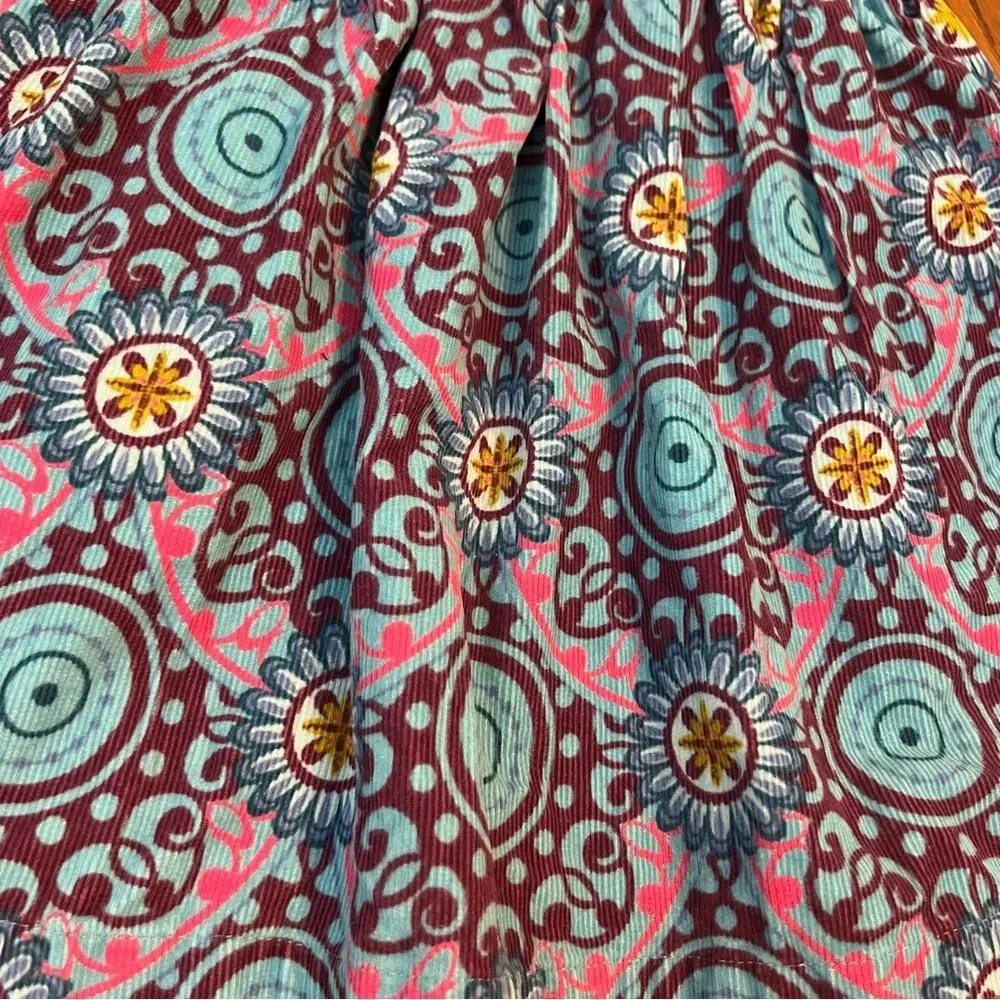 Matilda Jane Paint By Numbers Spin Art Yama Knot Dress Blue Purple Corduroy - 2 - Picture 5 of 6